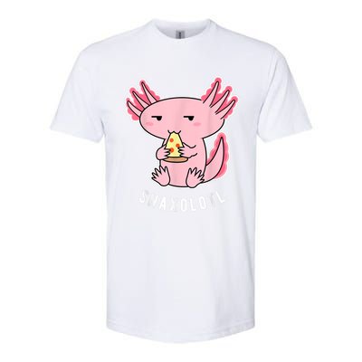 Cute Axolotl Lover Snaxolotl Eating Pizza Kawaii Anime Softstyle CVC T-Shirt