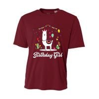 Cute Alpaca Llama Cactus Girl Birthday Party Animal Gift Performance Sprint T-Shirt