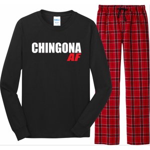 Chingona Af Latina Power Meaningful Gift Long Sleeve Pajama Set