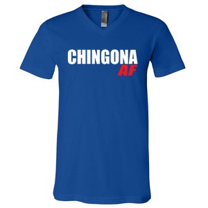 Chingona Af Latina Power Meaningful Gift V-Neck T-Shirt