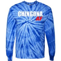 Chingona Af Latina Power Meaningful Gift Tie-Dye Long Sleeve Shirt