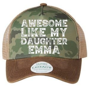 Cute Awesome Like My Daughter Emma Dad Mom Father Mother Day Legacy Tie Dye Trucker Hat