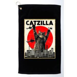 Catzilla Anime Lover Kawaii Animals Japanese Style Movies Platinum Collection Golf Towel