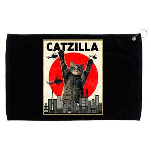 Catzilla Anime Lover Kawaii Animals Japanese Style Movies Grommeted Golf Towel