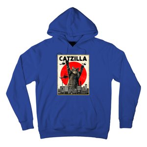 Catzilla Anime Lover Kawaii Animals Japanese Style Movies Hoodie