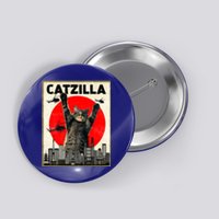 Catzilla Anime Lover Kawaii Animals Japanese Style Movies Button