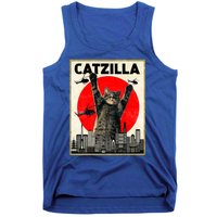 Catzilla Anime Lover Kawaii Animals Japanese Style Movies Tank Top