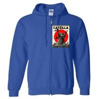 Catzilla Anime Lover Kawaii Animals Japanese Style Movies Full Zip Hoodie