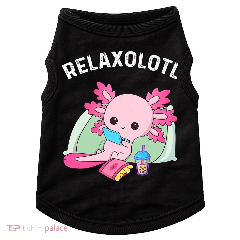 Cute Axolotl Lover Mexican Salamander Relaxolotl Doggie Tank