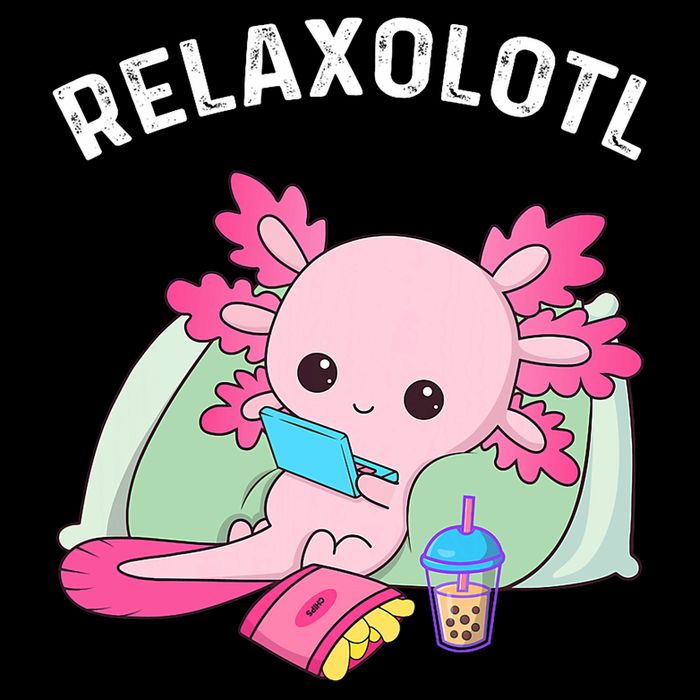 Cute Axolotl Lover Mexican Salamander Relaxolotl Cooling Performance Crew T-Shirt