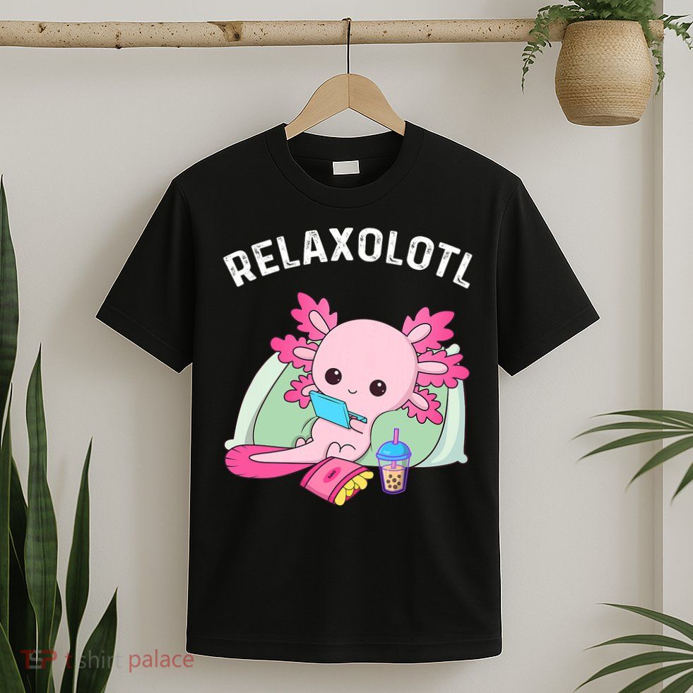 Cute Axolotl Lover Mexican Salamander Relaxolotl T-Shirt