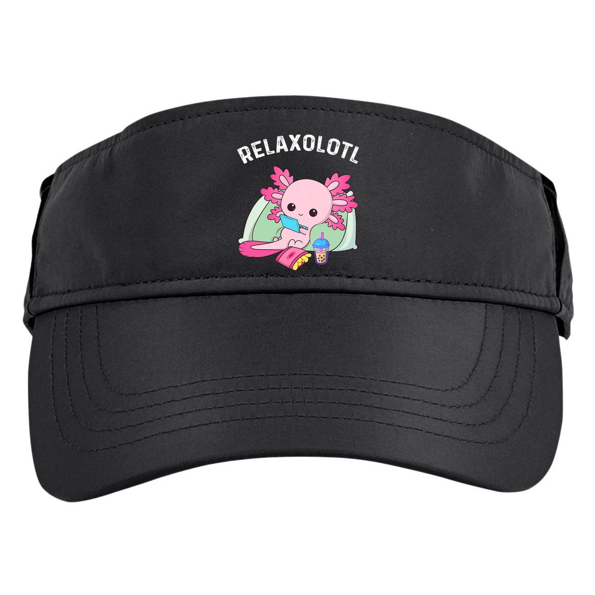 Cute Axolotl Lover Mexican Salamander Relaxolotl Adult Drive Performance Visor