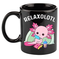 Cute Axolotl Lover Mexican Salamander Relaxolotl 11oz C Handle Ceramic Mug