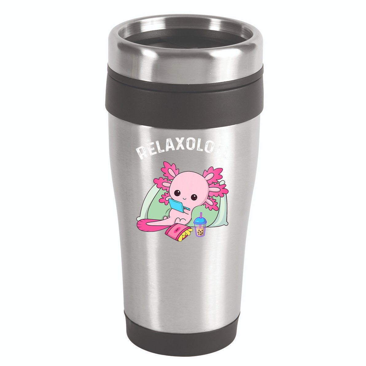 Cute Axolotl Lover Mexican Salamander Relaxolotl 16oz Travel Tumbler