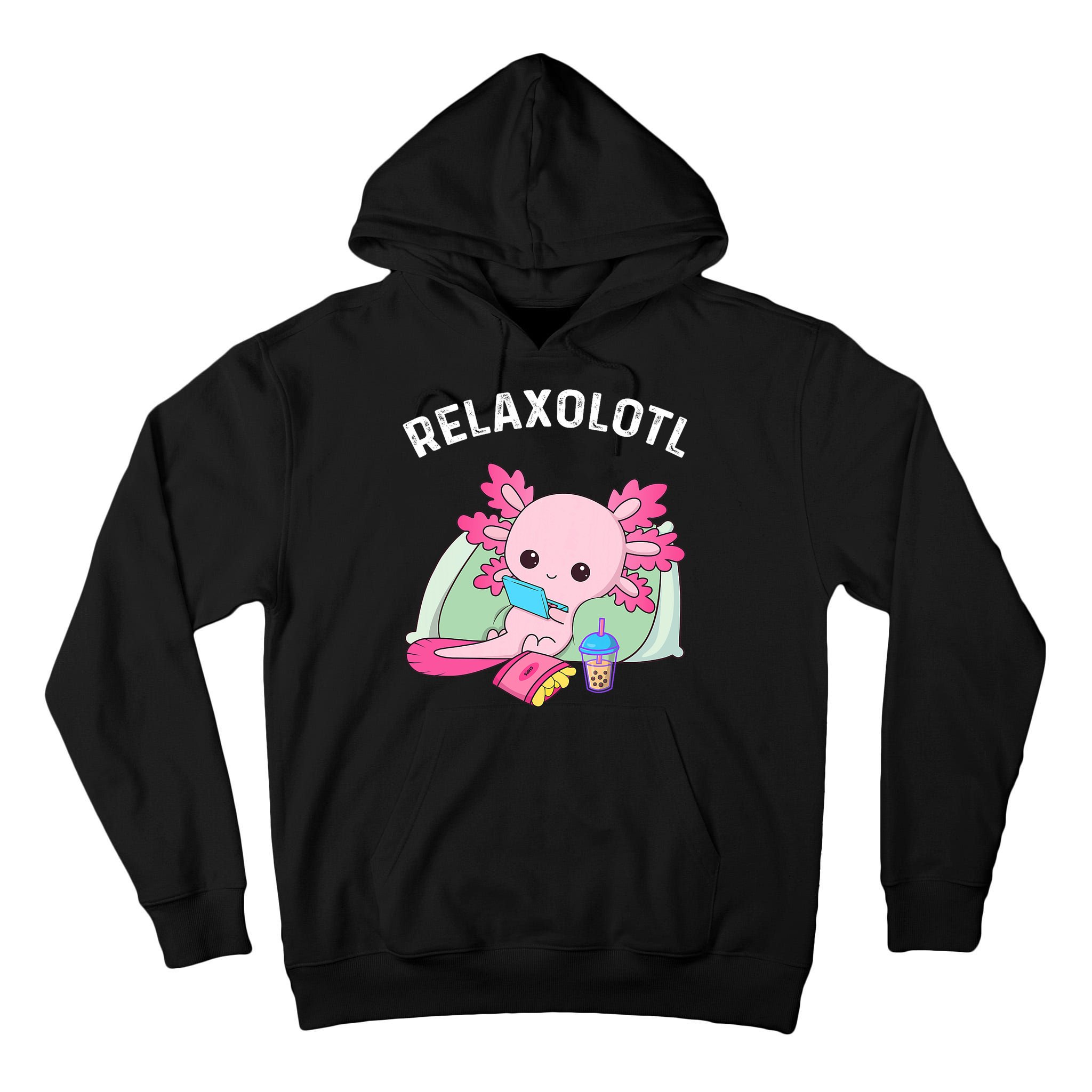 Cute Axolotl Lover Mexican Salamander Relaxolotl Tall Hoodie