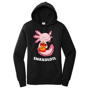 Cute Axolotl Lover Snaxolotl Kawaii Axolotl Food Sweets Women's Pullover Hoodie