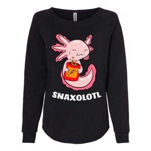 Cute Axolotl Lover Snaxolotl Kawaii Axolotl Food Sweets Womens California Wash Sweatshirt