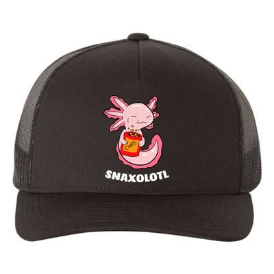 Cute Axolotl Lover Snaxolotl Kawaii Axolotl Food Sweets  Yupoong Adult 5-Panel Trucker Hat