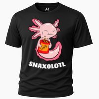 Cute Axolotl Lover Snaxolotl Kawaii Axolotl Food Sweets  Cooling Performance Crew T-Shirt