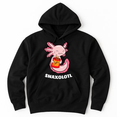 Cute Axolotl Lover Snaxolotl Kawaii Axolotl Food Sweets  Hoodie