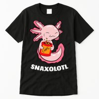 Cute Axolotl Lover Snaxolotl Kawaii Axolotl Food Sweets  Tall T-Shirt