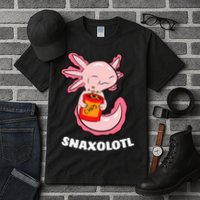 Cute Axolotl Lover Snaxolotl Kawaii Axolotl Food Sweets  Tall T-Shirt