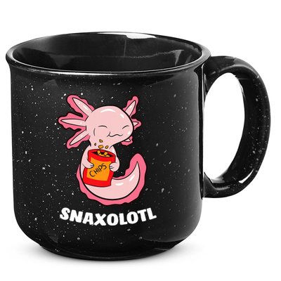 Cute Axolotl Lover Snaxolotl Kawaii Axolotl Food Sweets  15oz Campfire Ceramic Mug