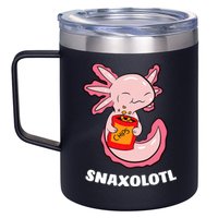 Cute Axolotl Lover Snaxolotl Kawaii Axolotl Food Sweets  12oz Stainless Steel Coffee Mug