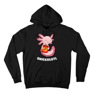 Cute Axolotl Lover Snaxolotl Kawaii Axolotl Food Sweets  Tall Hoodie