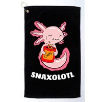 Cute Axolotl Lover Snaxolotl Kawaii Axolotl Food Sweets  Golf Towel