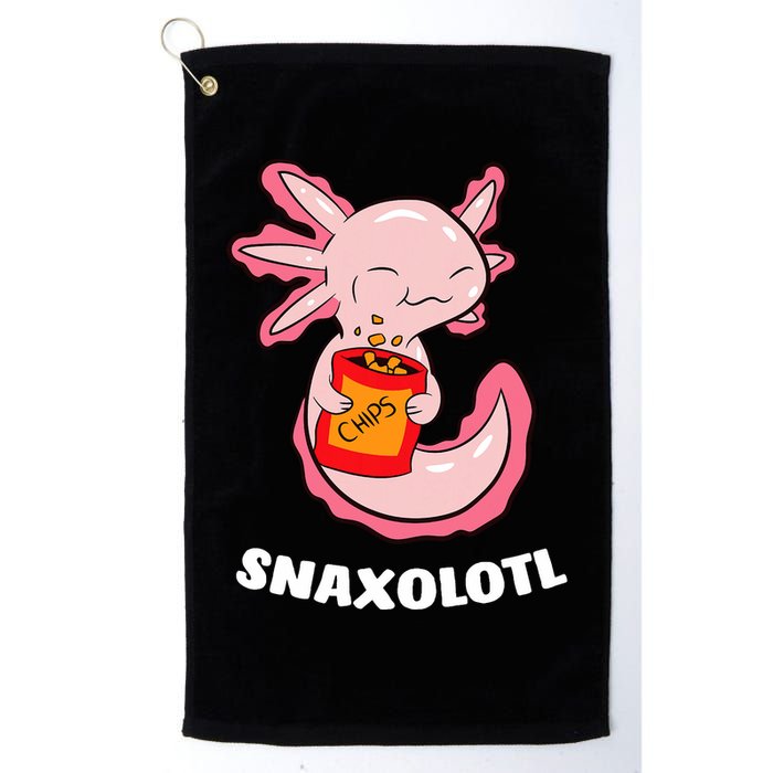 Cute Axolotl Lover Snaxolotl Kawaii Axolotl Food Sweets  Golf Towel