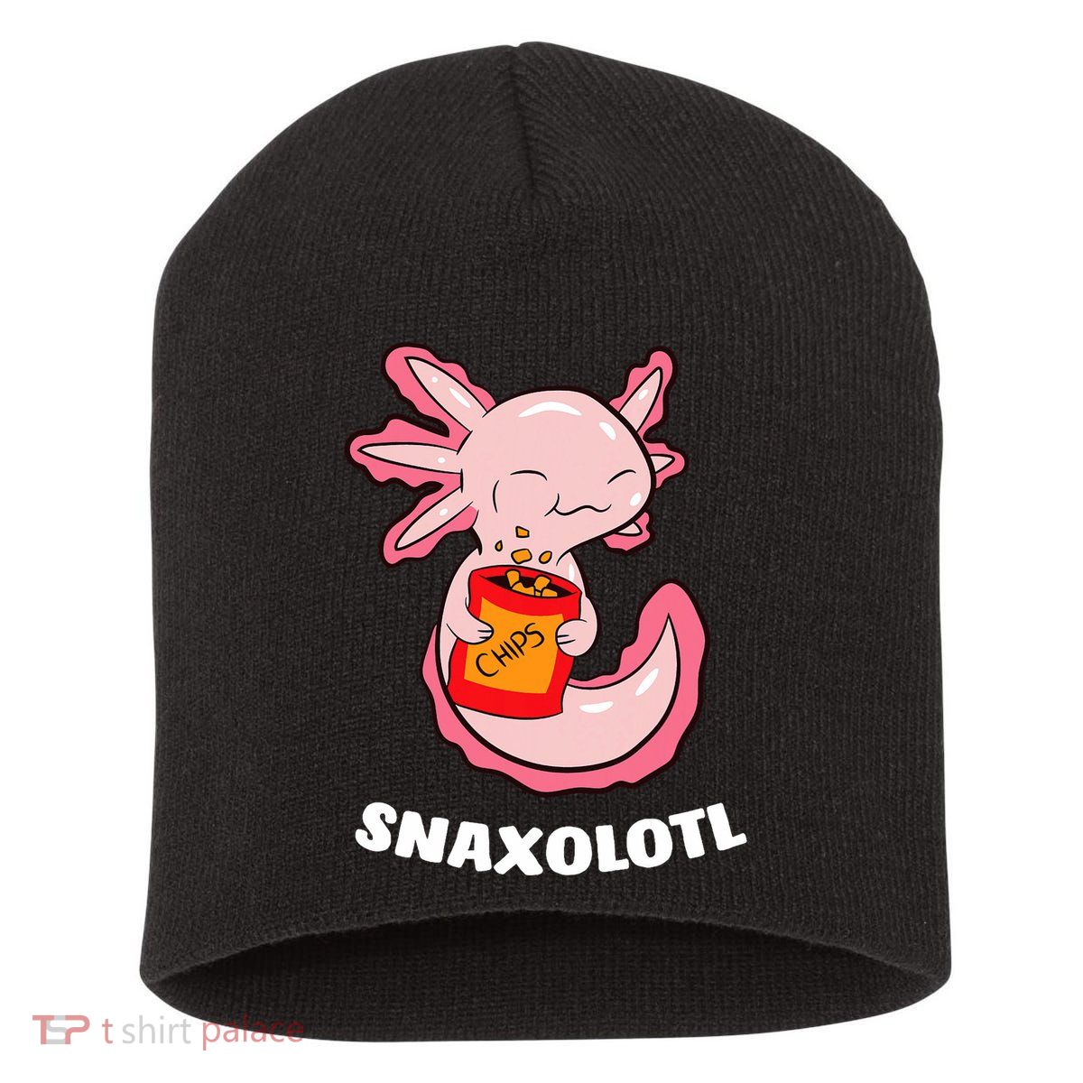 Cute Axolotl Lover Snaxolotl Kawaii Axolotl Food Sweets  Short Acrylic Beanie