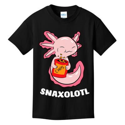 Cute Axolotl Lover Snaxolotl Kawaii Axolotl Food Sweets  Kids T-Shirt