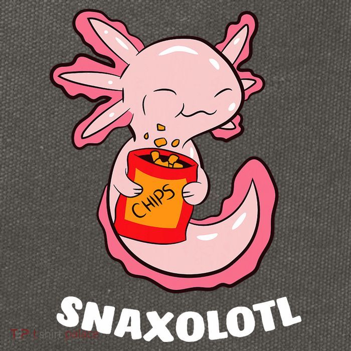Cute Axolotl Lover Snaxolotl Kawaii Axolotl Food Sweets  Cotton Canvas Backpack
