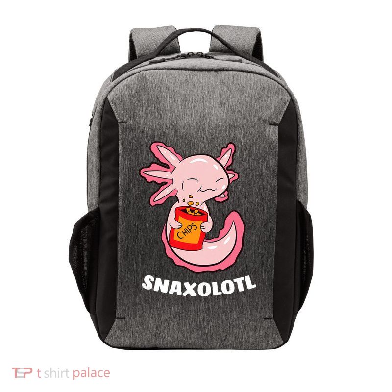 Cute Axolotl Lover Snaxolotl Kawaii Axolotl Food Sweets  Vector Backpack