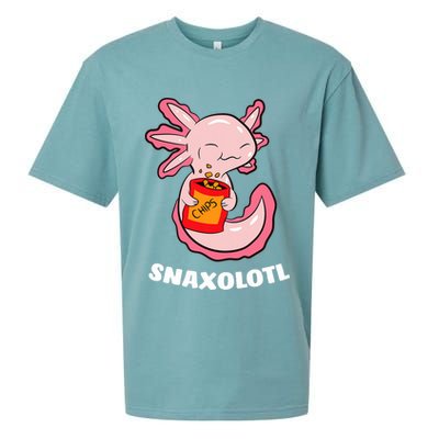 Cute Axolotl Lover Snaxolotl Kawaii Axolotl Food Sweets  Sueded Cloud Jersey T-Shirt