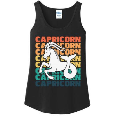 Capricorn  Afro Locs  Zodiac Signs Birthday Girls Ladies Essential Tank