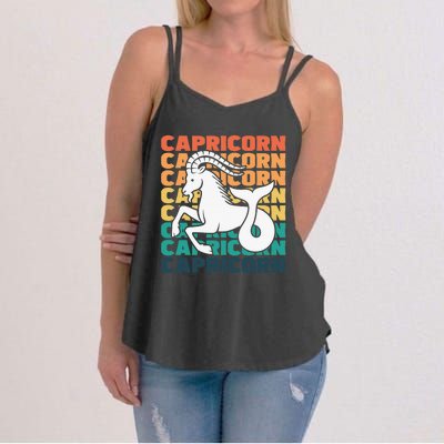 Capricorn  Afro Locs  Zodiac Signs Birthday Girls Women's Strappy Tank