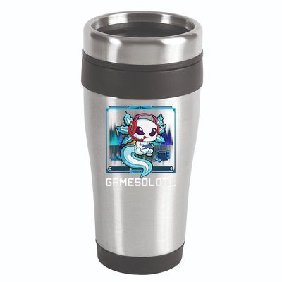 Cute Axolotl Lover Gamesalotl Gaming Axolotl 16oz Travel Tumbler