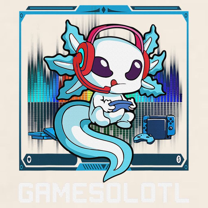 Cute Axolotl Lover Gamesalotl Gaming Axolotl Garment-Dyed Women's Muscle Tee