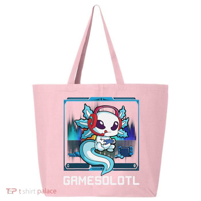 Cute Axolotl Lover Gamesalotl Gaming Axolotl 25L Jumbo Tote