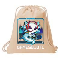 Cute Axolotl Lover Gamesalotl Gaming Axolotl Drawstring Bag