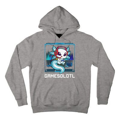 Cute Axolotl Lover Gamesalotl Gaming Axolotl Tall Hoodie