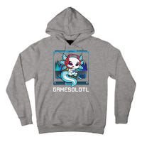 Cute Axolotl Lover Gamesalotl Gaming Axolotl Tall Hoodie