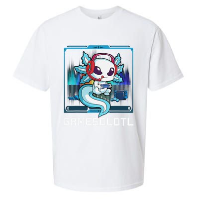 Cute Axolotl Lover Gamesalotl Gaming Axolotl Sueded Cloud Jersey T-Shirt