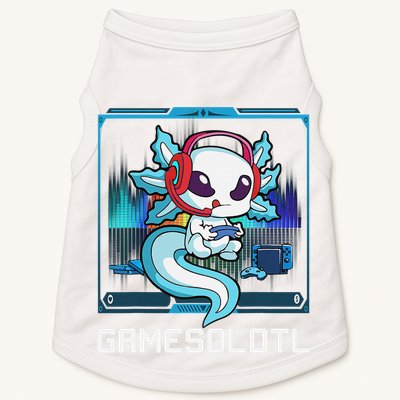 Cute Axolotl Lover Gamesalotl Gaming Axolotl Doggie Tank