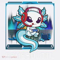 Cute Axolotl Lover Gamesalotl Gaming Axolotl Doggie Tank