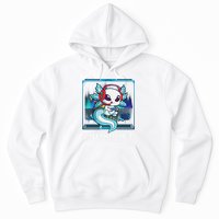 Cute Axolotl Lover Gamesalotl Gaming Axolotl Hoodie