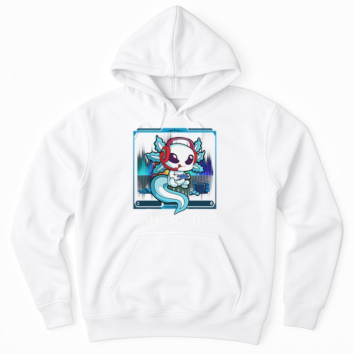 Cute Axolotl Lover Gamesalotl Gaming Axolotl Hoodie