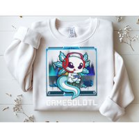Cute Axolotl Lover Gamesalotl Gaming Axolotl Sweatshirt